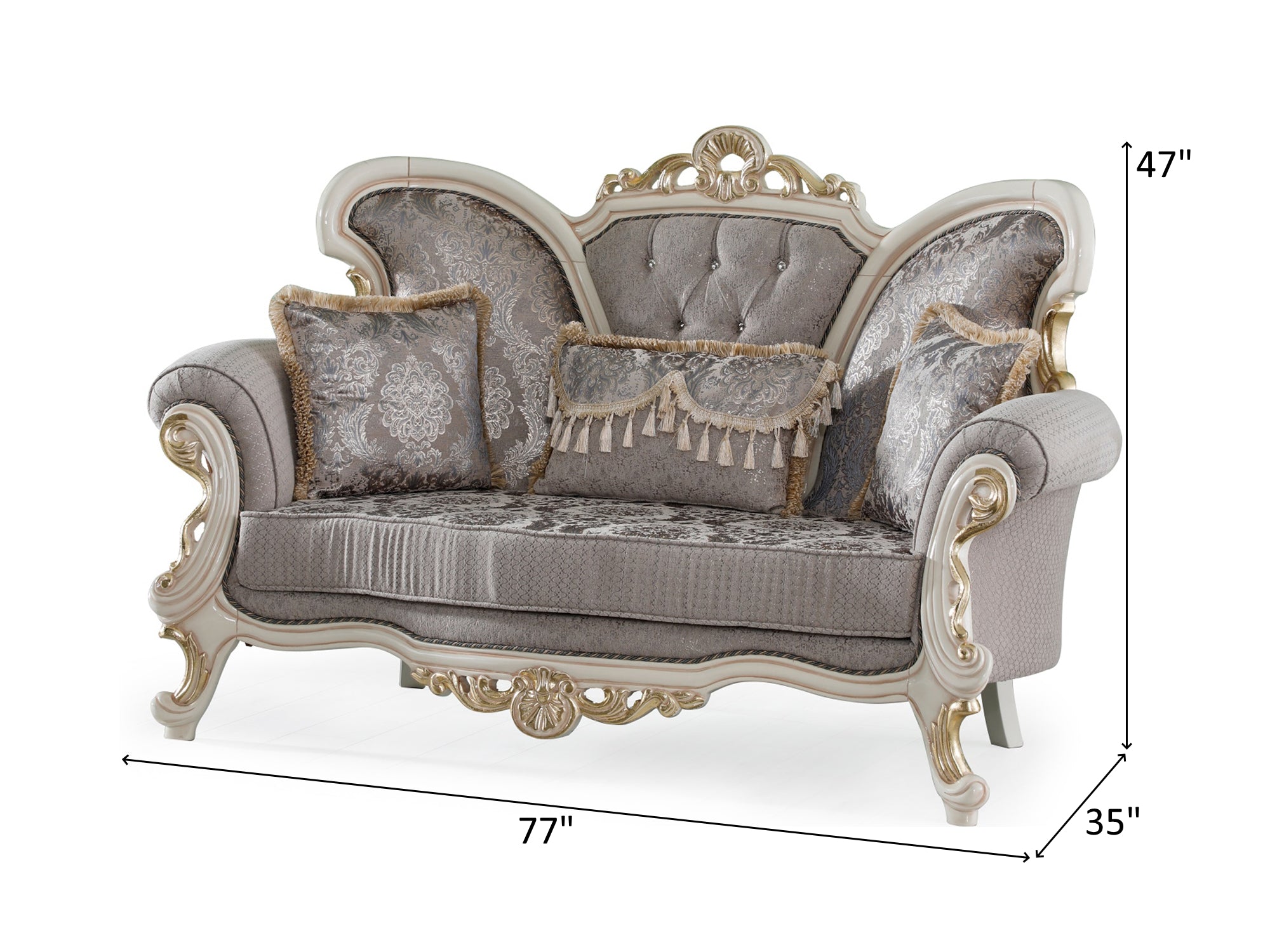 Kelebek Traditional Living Room Set (Vizon)