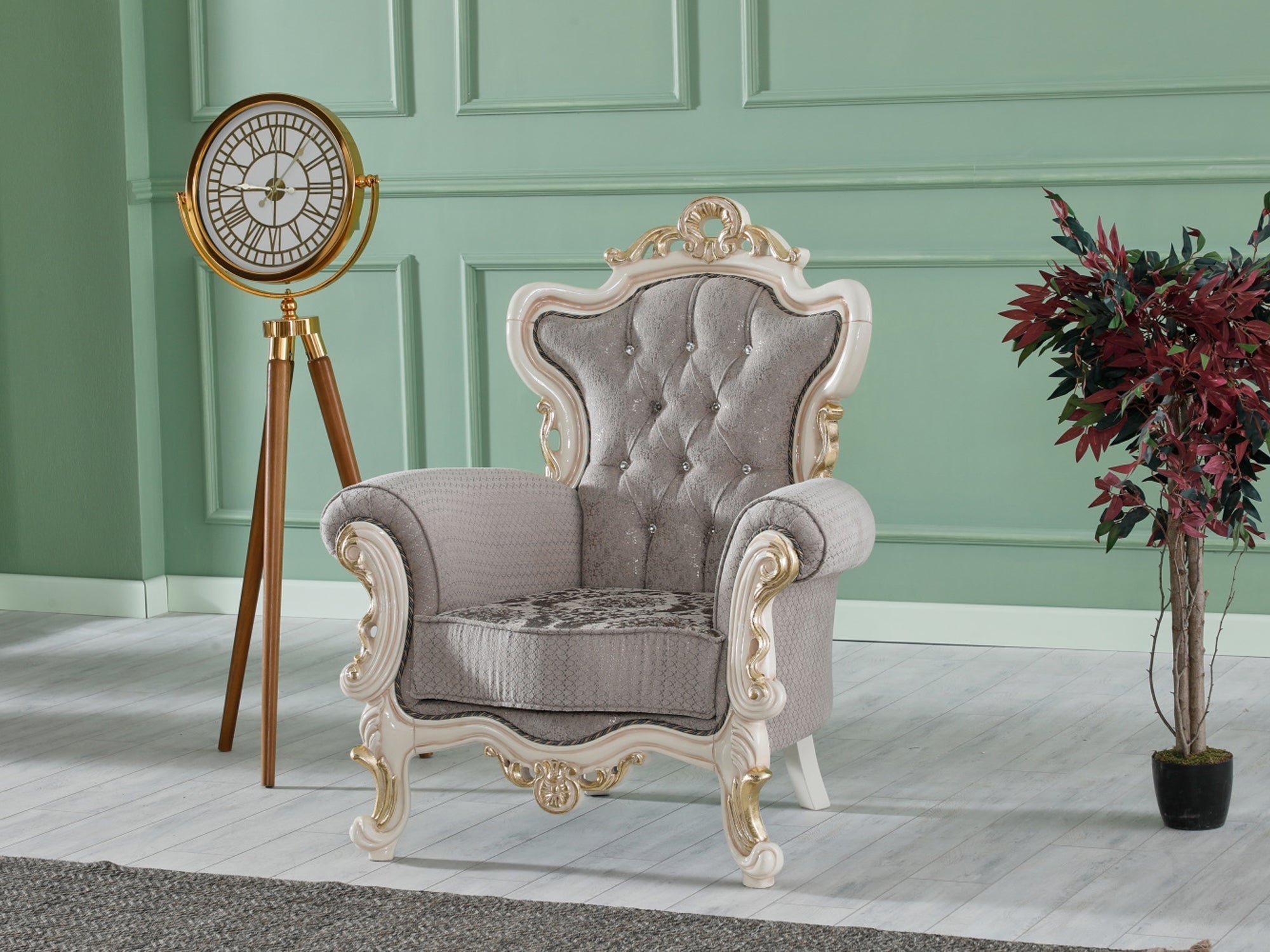 Kelebek Traditional Living Room Set (Vizon)