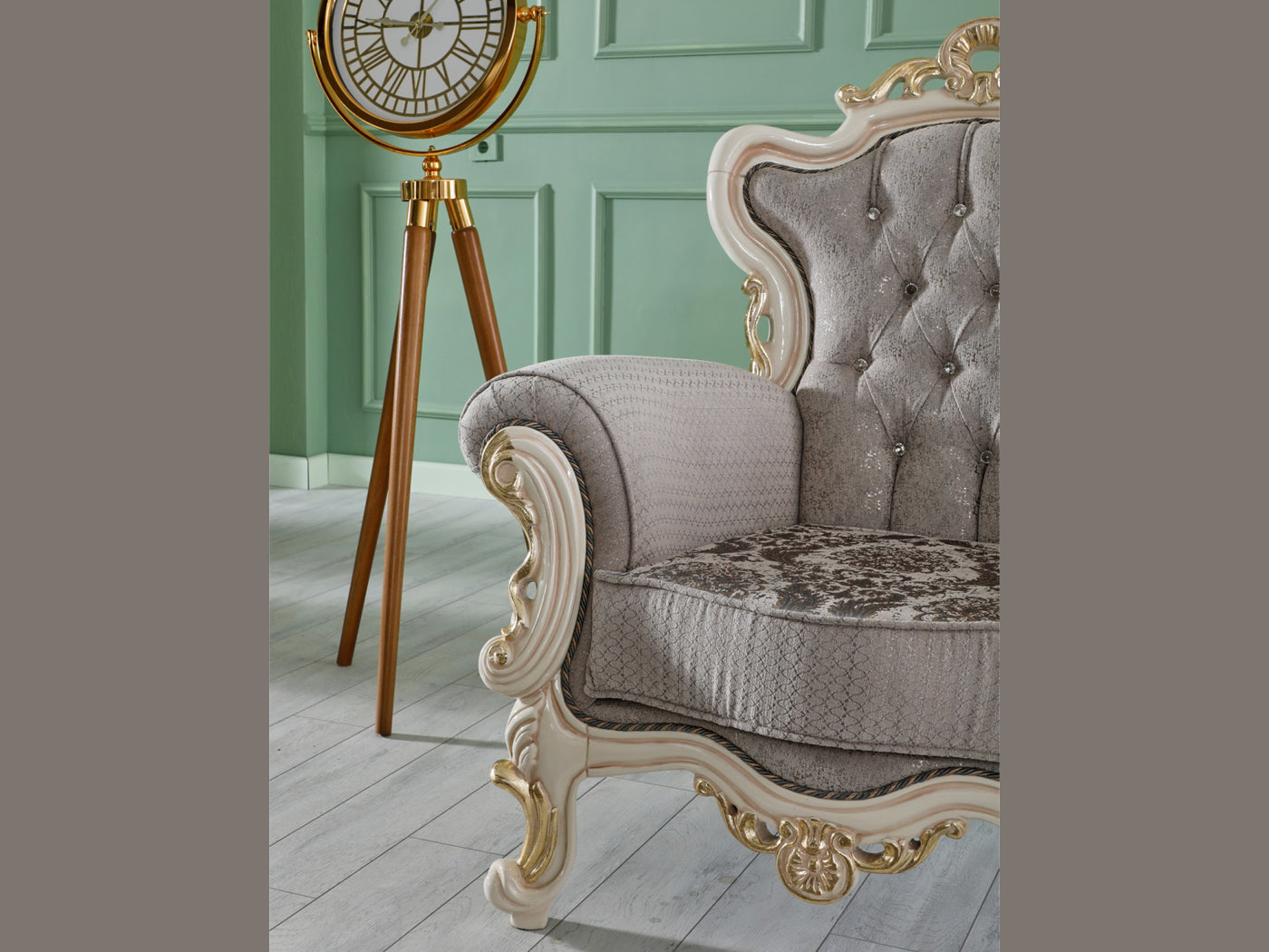Kelebek Traditional Living Room Set (Vizon)