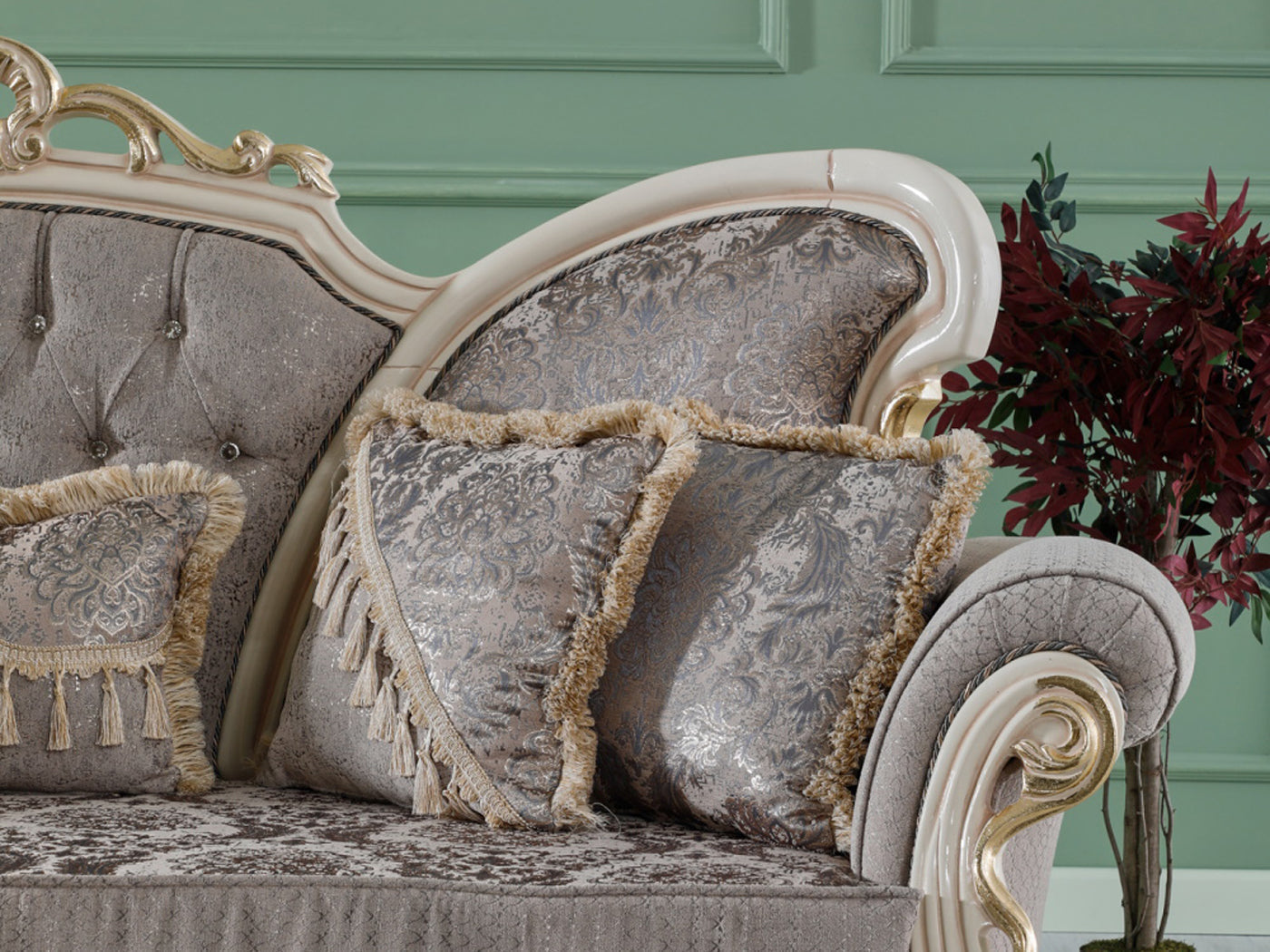 Kelebek Traditional Living Room Set (Vizon)
