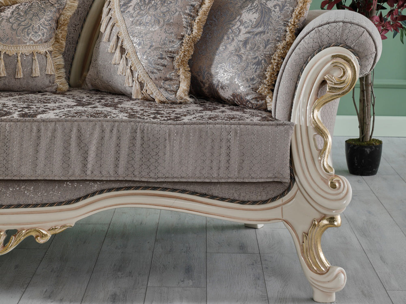Kelebek Traditional Living Room Set (Vizon)