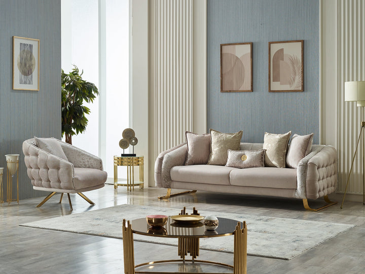 Laguna 91" Wide Tufted Sofa