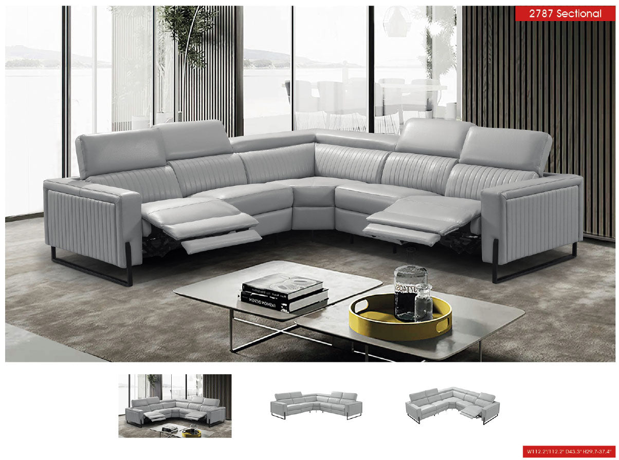 2787 Sectional w/ recliners