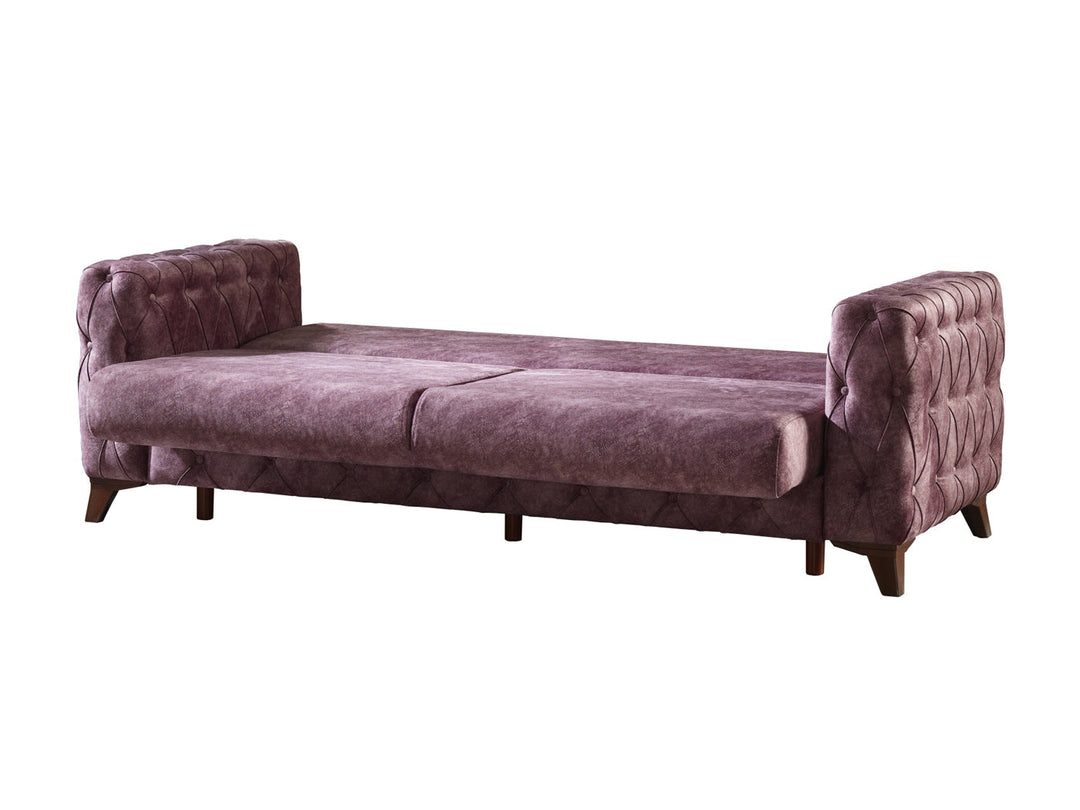 Lizbon 90" Wide Square Arm Convertible Sofa