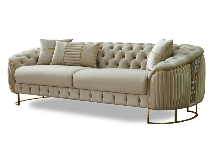 Lucas 89" Wide Tufted Sofa