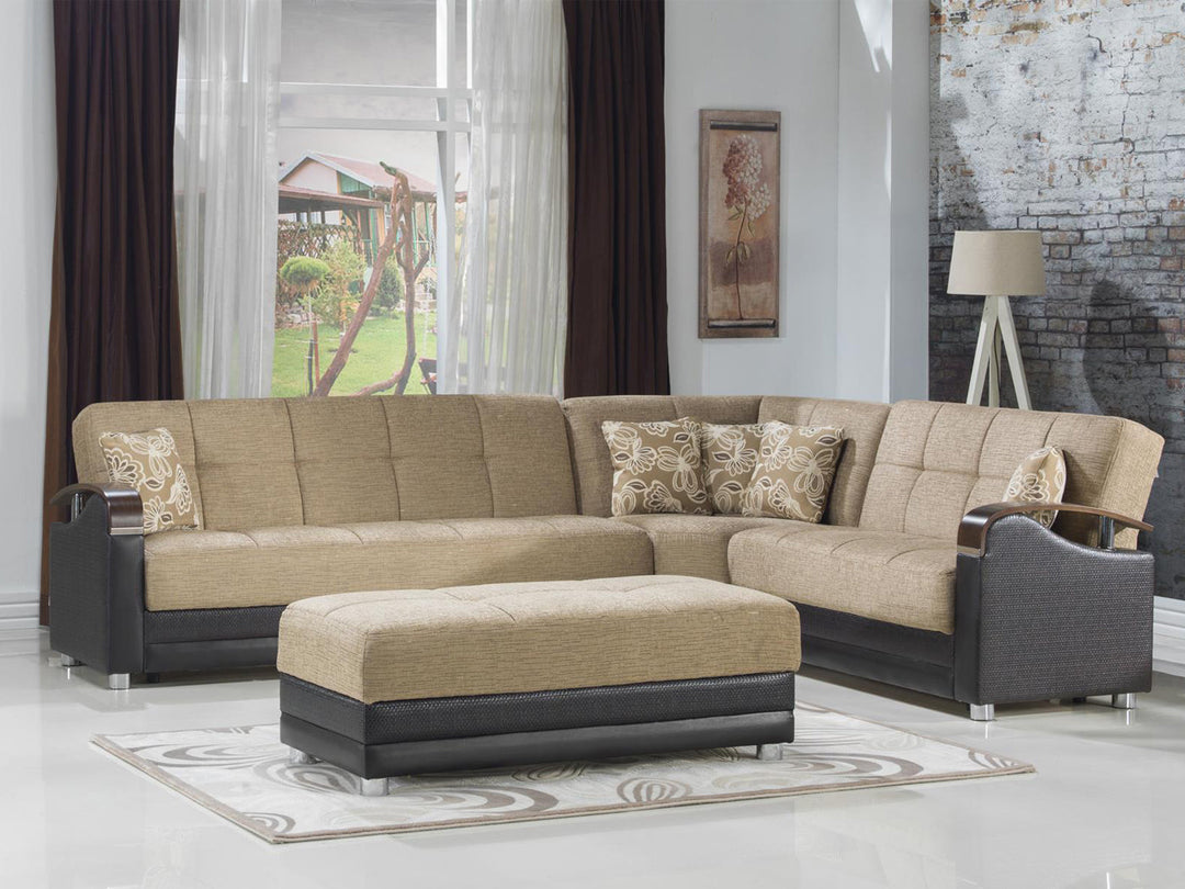 Luna 55.5" Wide Ottoman