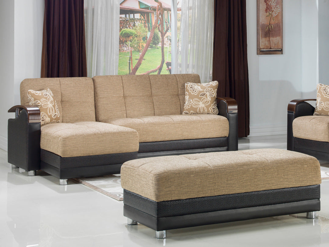 Luna 55.5" Wide Ottoman