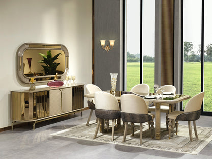 Madrid 79" Wide 6 Person Dining Table