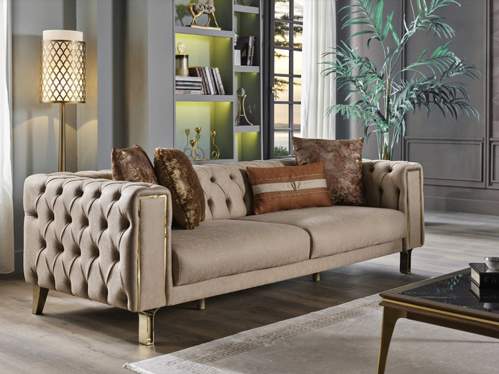 Montego 78.8" Wide Tufted Extendable Loveseat