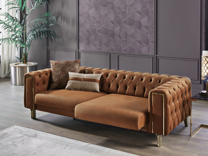 Montego 94" Wide Tufted Extendable Sofa