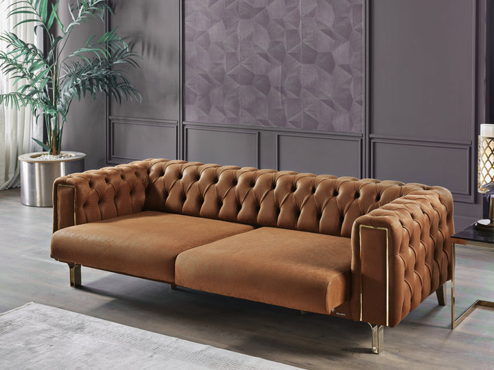 Montego 94" Wide Tufted Extendable Sofa