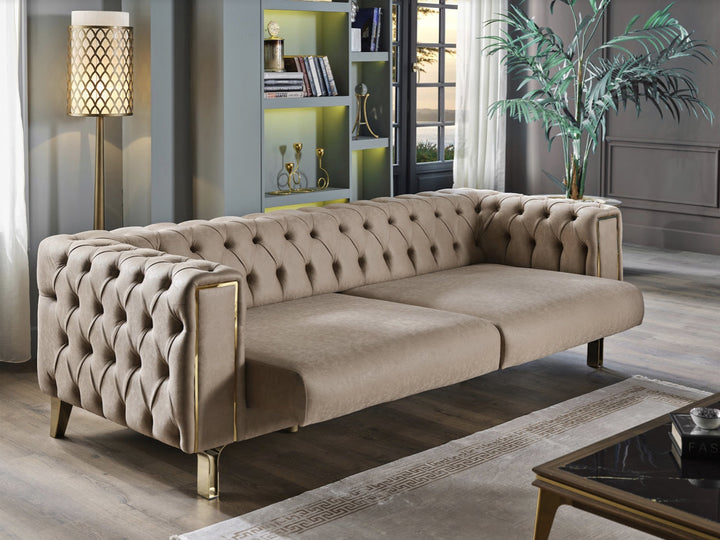 Montego 94" Wide Tufted Extendable Sofa