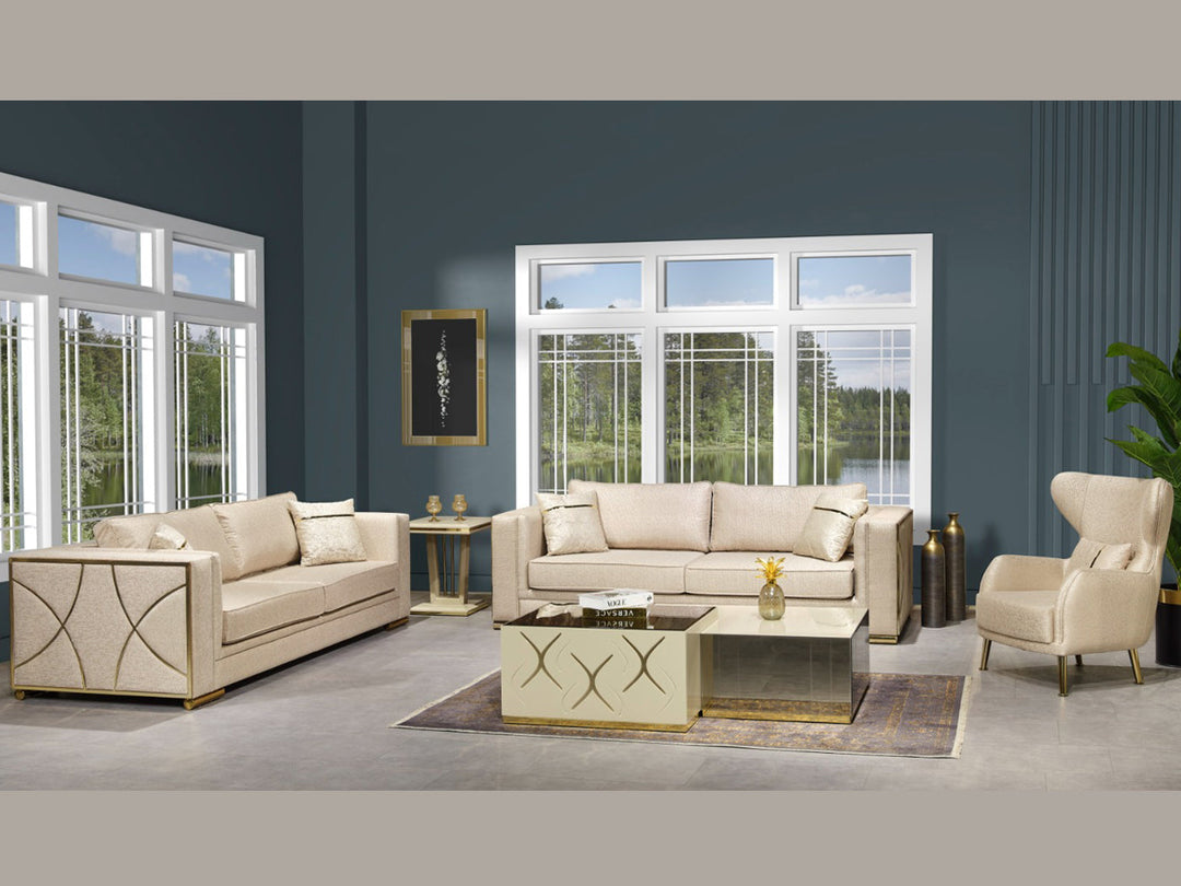 Napoli 93" Wide Square Arm Sofa