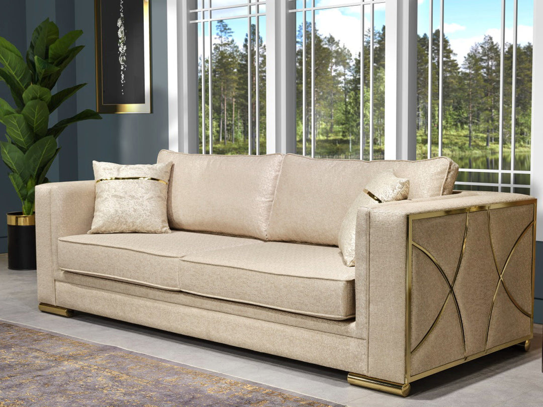 Napoli 93" Wide Square Arm Sofa