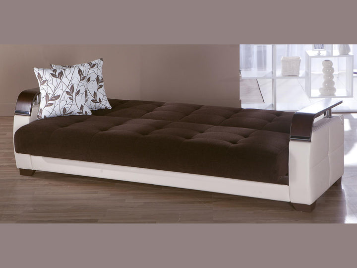 Natural 88.2" Wide Convertible Sofa