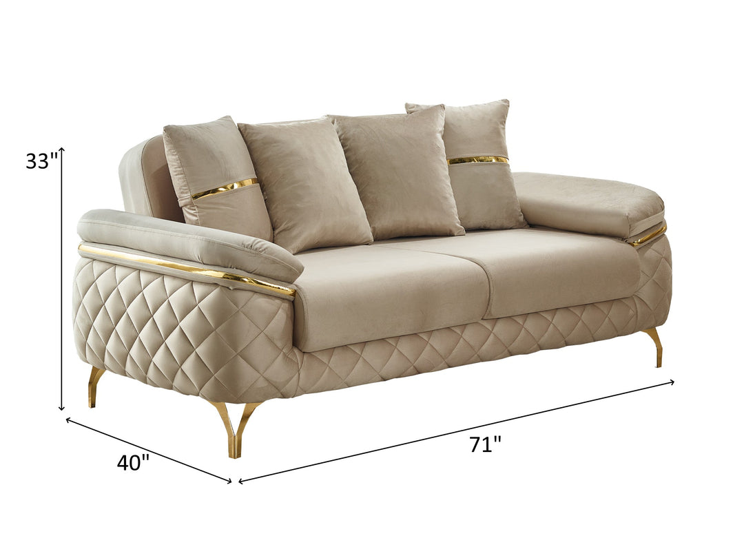 Orlando 71" Wide Convertible Loveseat