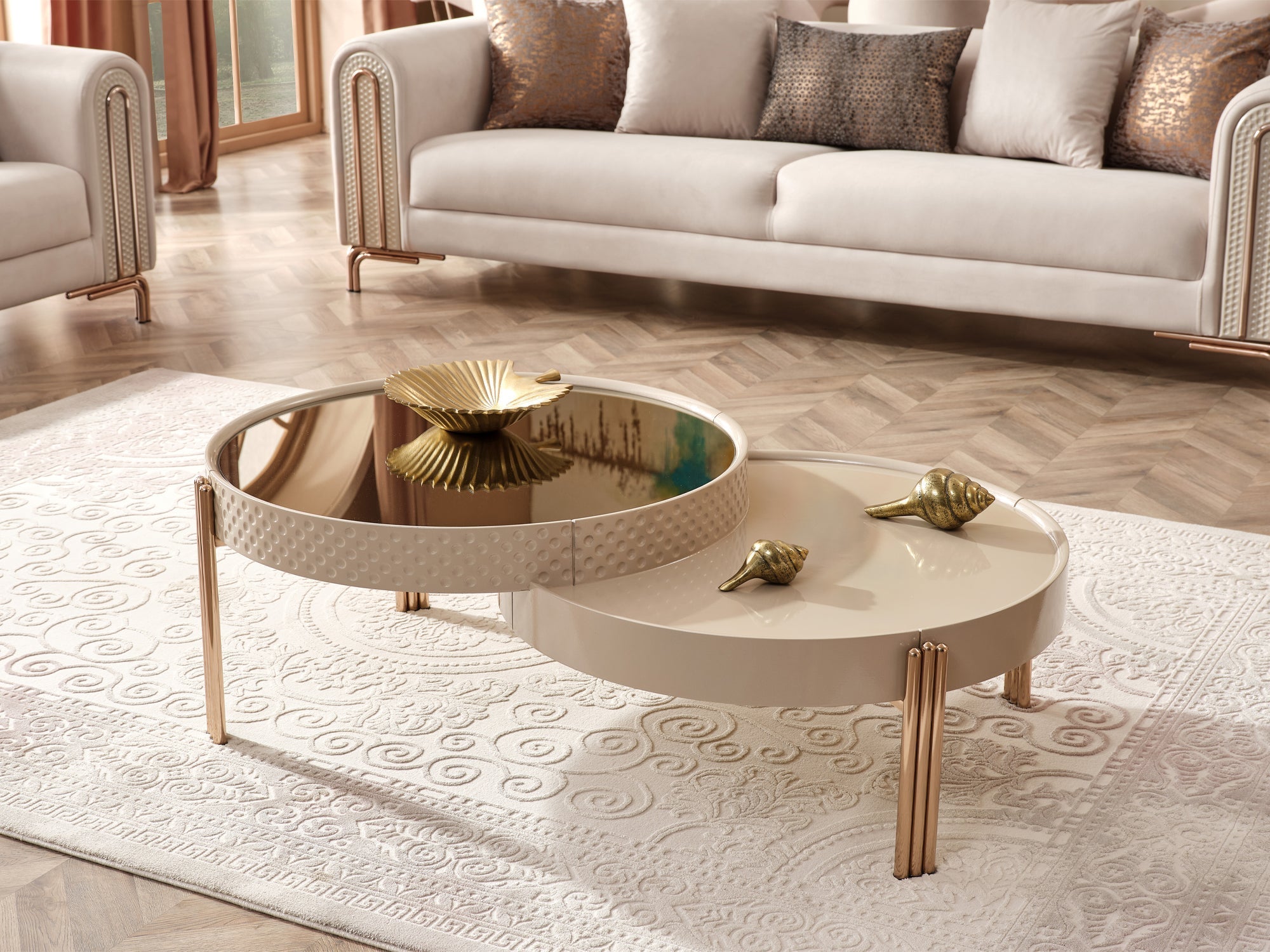 Paris Stationary Living Room (Cream)