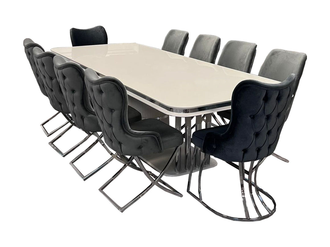 Pragka 10 Person Dining Room Set