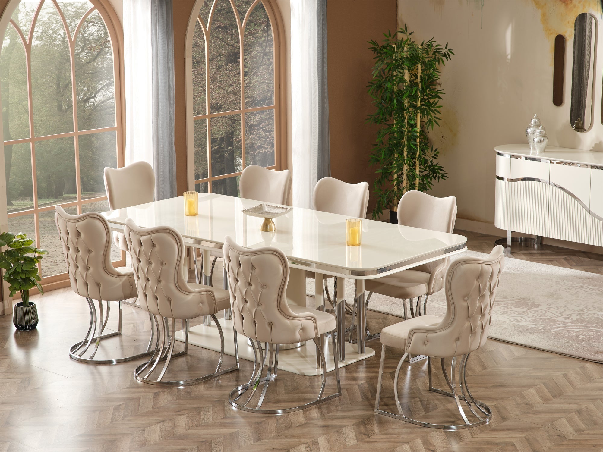 Prag 8 Person Dining Room Set