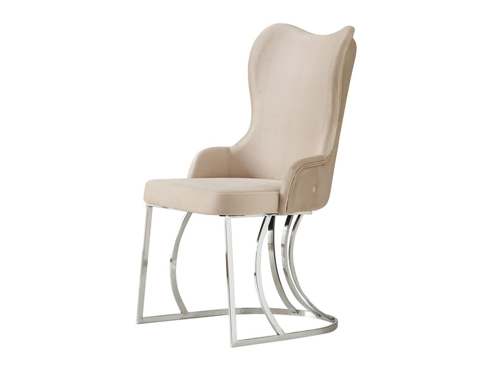 Pragka 20" Wide Tufted Dining Chair