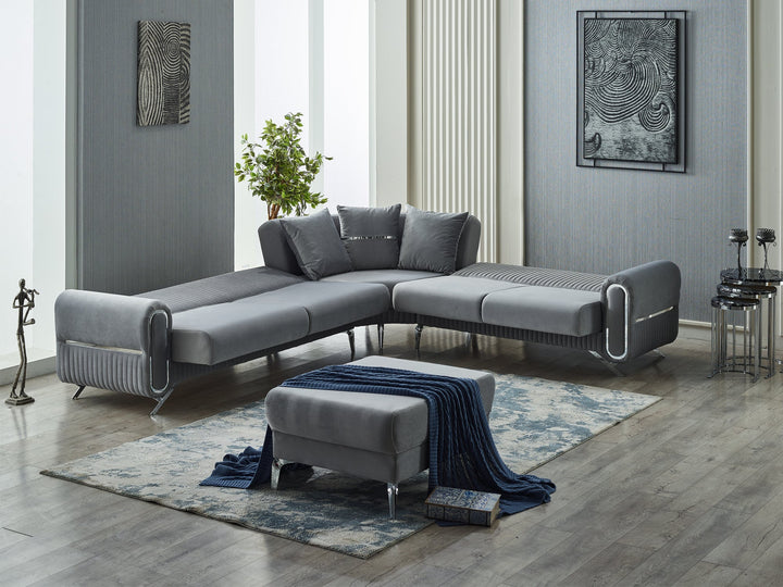 Royals 125" / 113" Wide Convertible Sectional