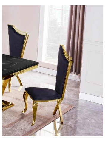 G560-BLACK GOLD Dining Chair