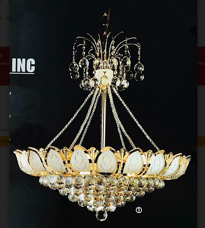 1102SMI 22X24 CHANDELIER