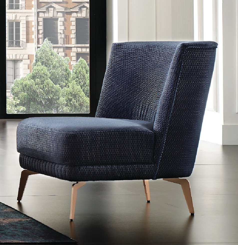 Vienna Armchair, Linen (Petrol)