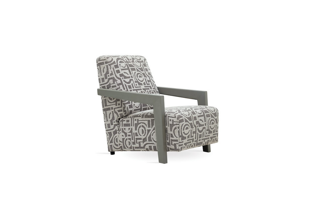 Light Grey Melbourne Armchair in Ash Oak