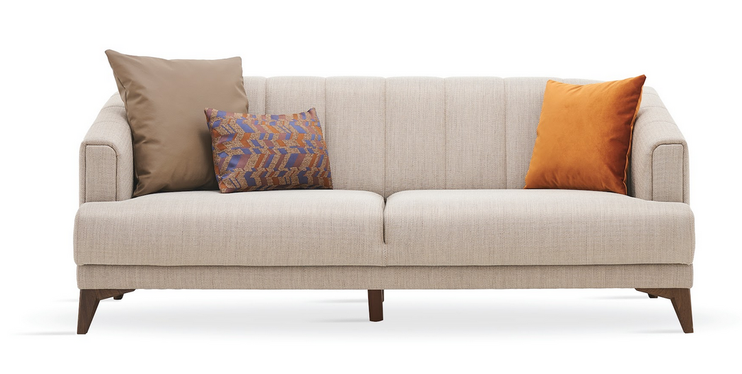 Taupe Colt Feather Sona 2-Seater Sofa