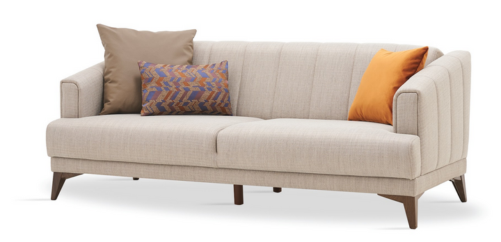 Taupe Colt Feather Sona 2-Seater Sofa