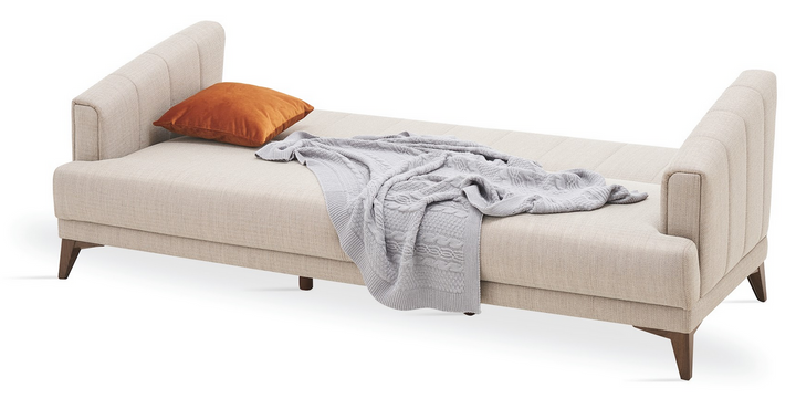 Taupe Colt Feather Sona 3-Seater Sofa Bed