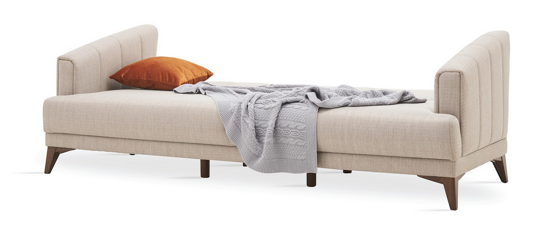 Taupe Colt Feather Sona 3-Seater Sofa Bed