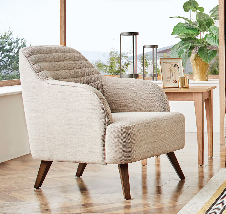 Taupe Colt Feather Sona Armchair