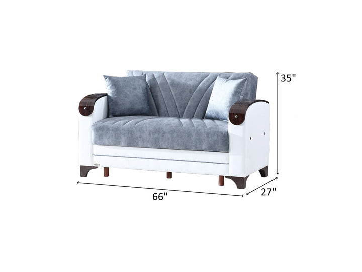 Senem 66" Wide Convertible Loveseat