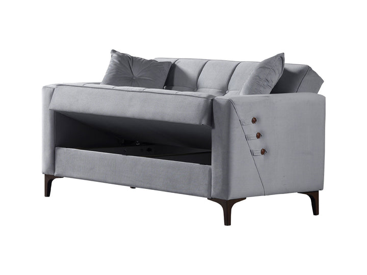 Step 63" Wide Square Arm Convertible Loveseat