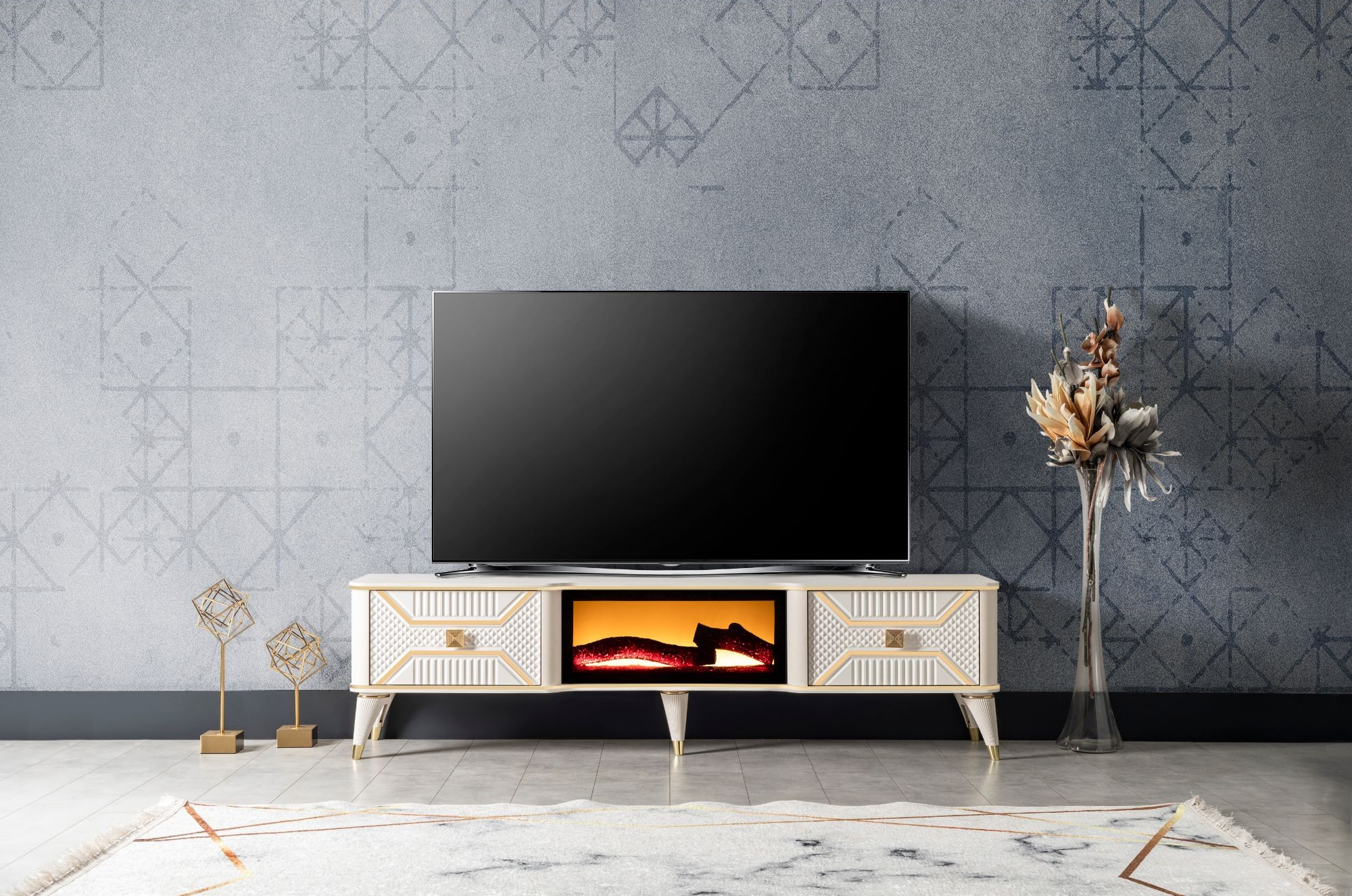 Napoli Fireplace Tv Stand
