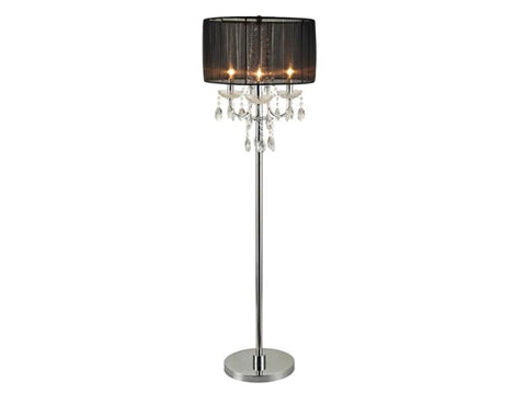 Chandelier Black 62" Floor Lamp