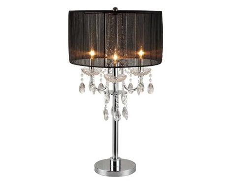 Chandelier Black 29.5" Table Touch Lamp, Set of 2