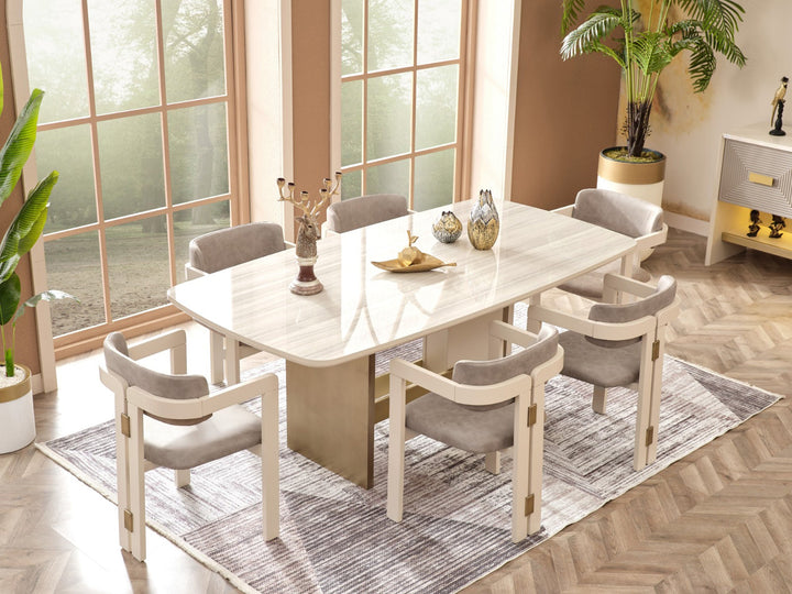 Urla 6 Person Dining Room Set