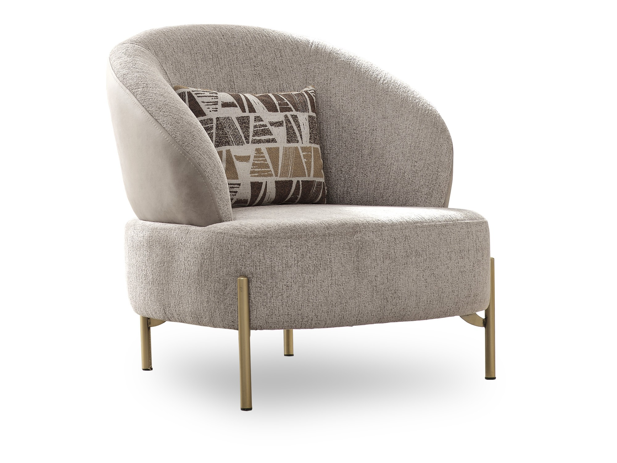 Urla Stationary Living Room Set (Cream)