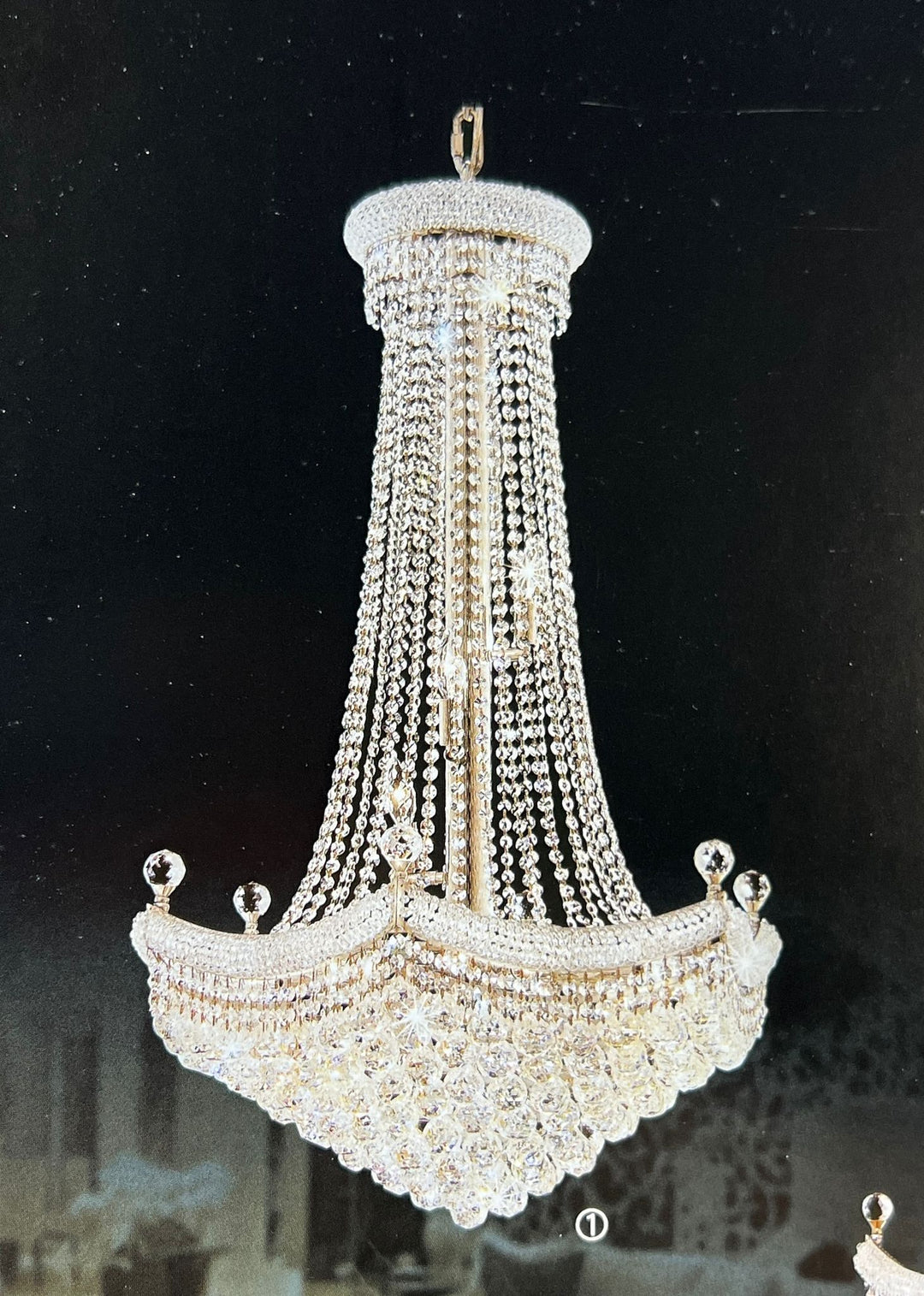 1017H 20X26 HANGING CHANDELIER