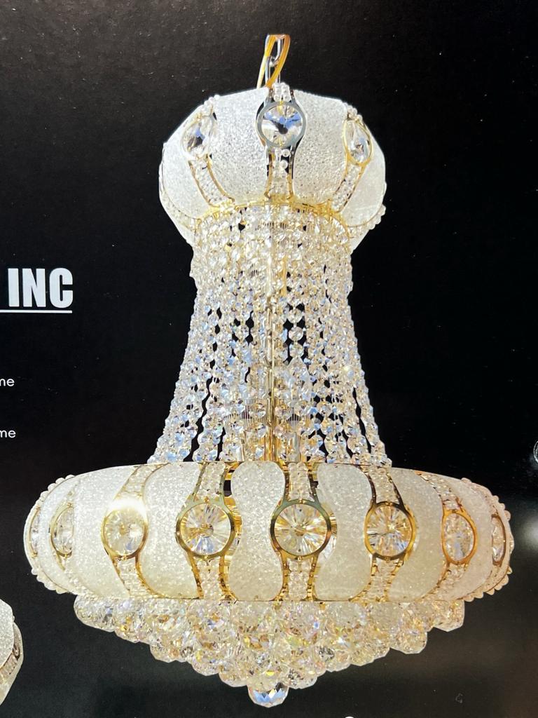 6005H 22X26 GOLD CHANDELIER