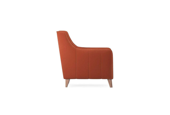 Orange Colt Feather Fabia Armchair