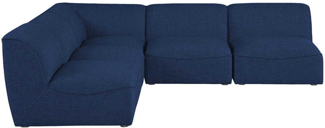 Miramar - Modular Sectional 5 Piece - Navy - Fabric - Modern & Contemporary