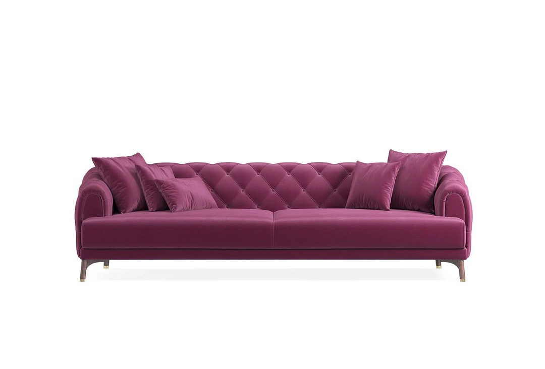 Burgundy Colt Feather Navona 4-Seater Sofa