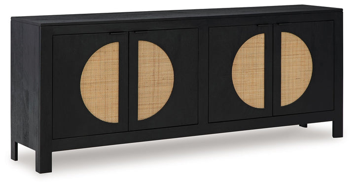 Cliffiings - Black / Natural - Accent Cabinet