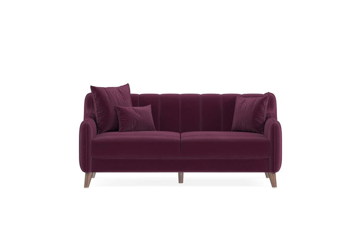 Burgundy Colt Feather Fabia 2-Seater Sofa