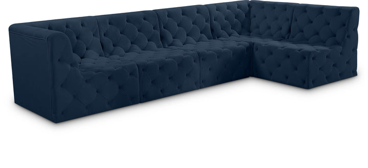 Tuft - Modular Sectional 5 Piece - Navy - Fabric