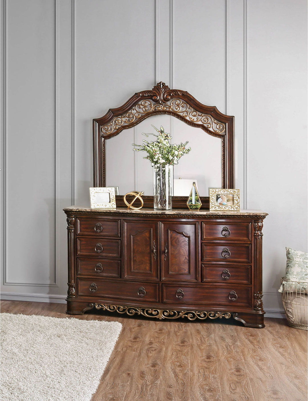 Menodora - Dresser - Brown Cherry